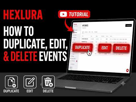 Duplicate, Edit or Delete an Event