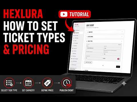 Set Up Ticket Types and Pricing